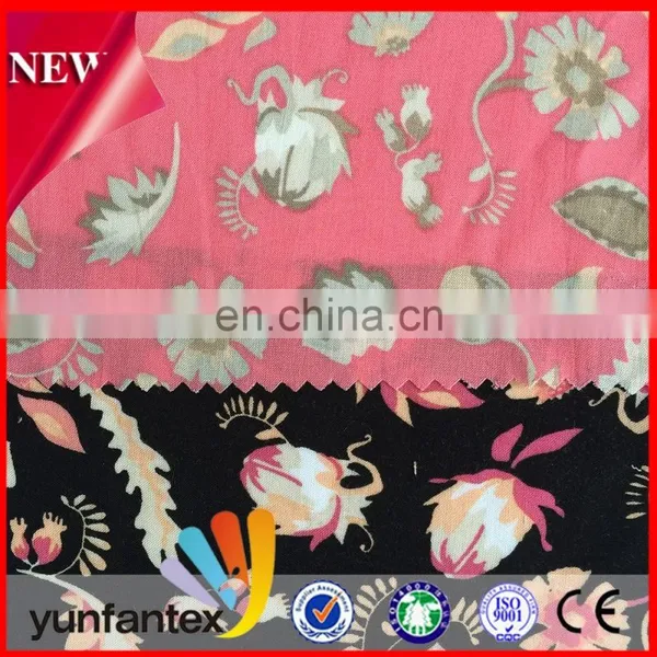 2016 the Latest 100% Rayon Flower Printed Fabric for Woman Dress photo-5
