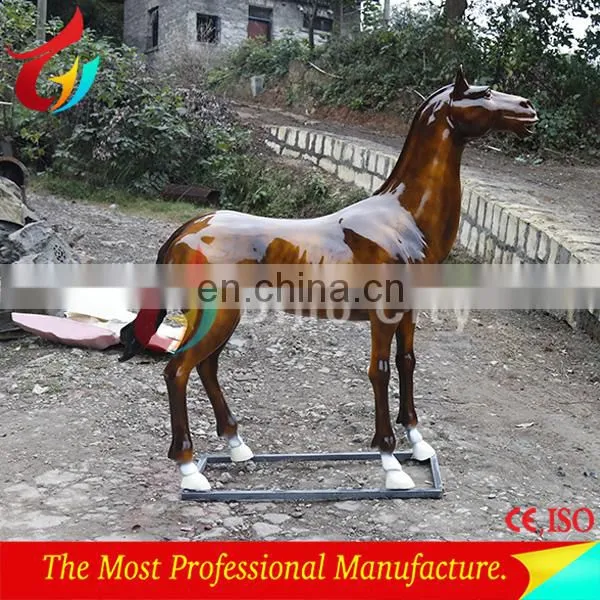 Park Equipment Life Size Sculpture Fiberglass Horse Statue