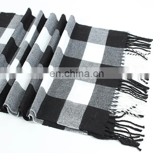 Black & White Checker New Design Men Scarf photo-2