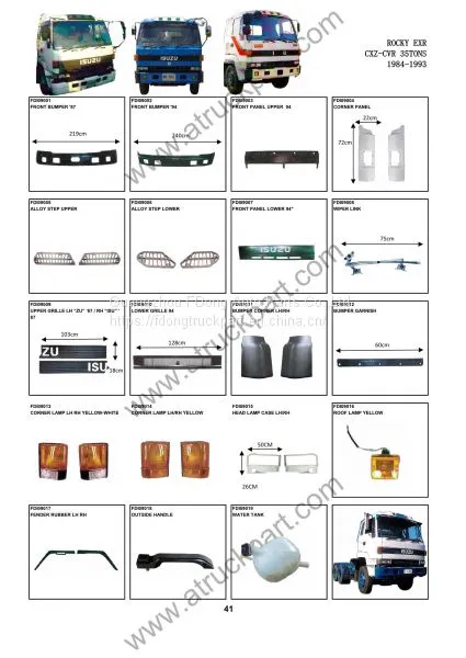 ISUZU ROCKY CXZ CVR Truck Spare Parts Accesories Body Parts