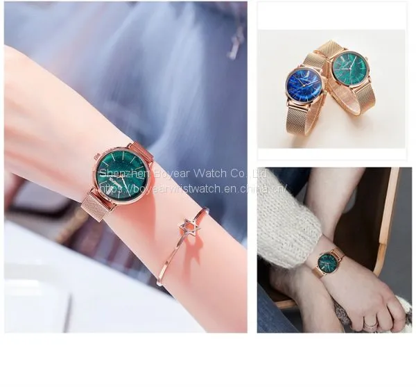 32mm Alloy Case Steel Milanese Band Ladies Fashion Watch Jewlery Quartz Watch for Women photo-3
