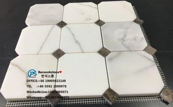 Stone Mosaic pattern Water-jet Medallion ,Stone parquet