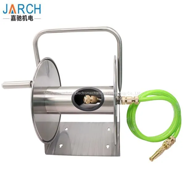 Watering Hose Reel Stainless Steel Heavy Duty Wall-Mounted / Hand-Held Garden Hose Reels for Ground photo-2