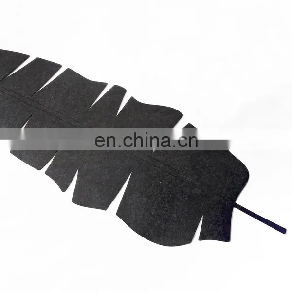 Customize Differen Shape Felt Table Runner Vegetable Runner Banana Leaf ModernTable Decor photo-4