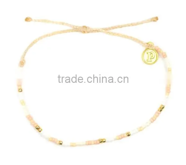 Mix Color Glass Seed Bead Woven Bracelet Metal Beads Bracelet for Men photo-3