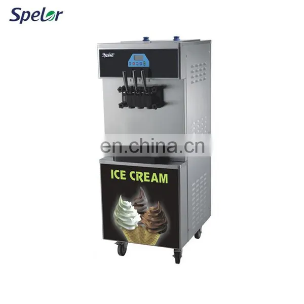 Mico-computer Controlled System Hot Sell Rainbow Soft Ice Cream Machine