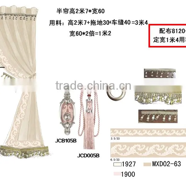 The New Rococo Style--nickel and Light Pink,curtain Tassel Fringe,wholesale Tassels,tassel and Fringe photo-6