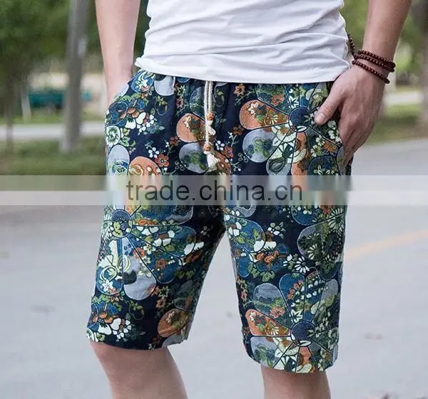 2016 Summer Beach Wear Printing Young Short Pants for Man photo-3