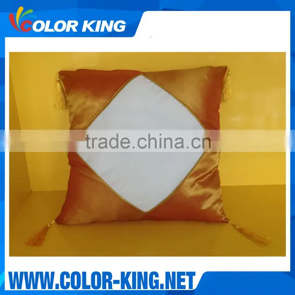 Custom Sublimation Heat Transfer Printing Pillowcase With Tassel 42*42cm Quality Choice photo-2