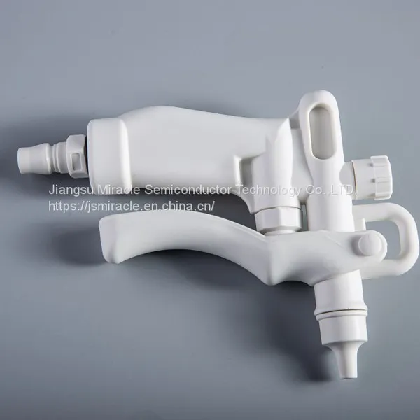 PP Air Water Spray Gun for Use in High Purity Corrosive Chemical Applications photo-3
