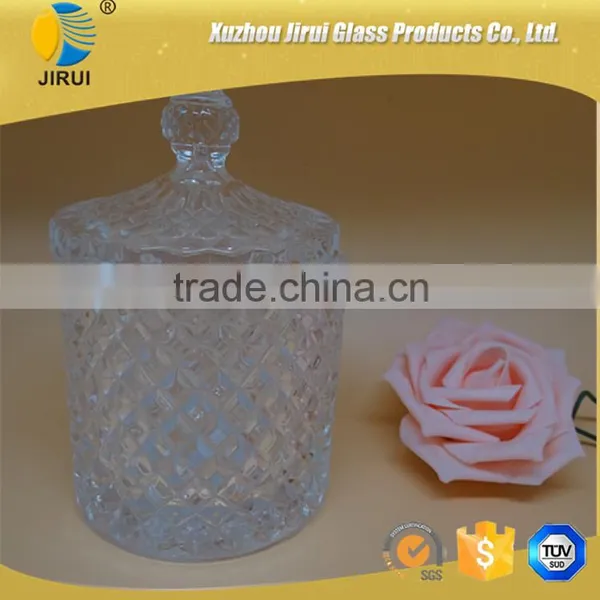 Hot Sale Two Sizes Glass Candy Jars, Storage Jars With Lid for Decorative photo-4