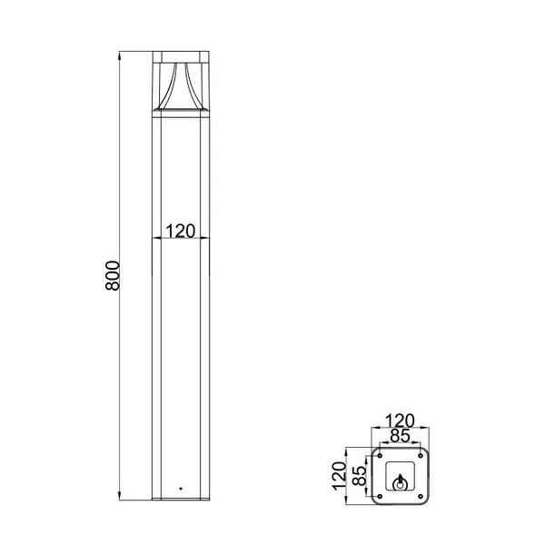 Square Led Bollard DLW-LED-041 photo-4