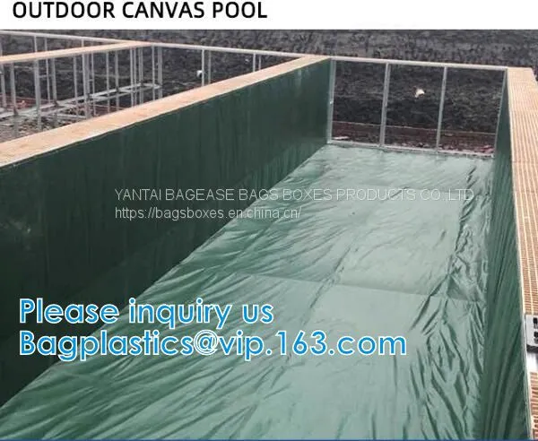 Aquaculture Pool PVC Coated Cloth COATED BANNER Tarpaulin Greenhouse Fish Pond Crayfish Koi Culture Child Water Pool photo-5