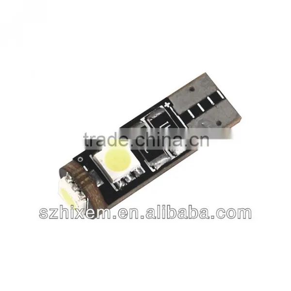 T10 194 Canbus 501 Error Free 5SMD T10 W5W LED Bulb Auotomobile LED Bulbs Canbus W5W 5SMD photo-3