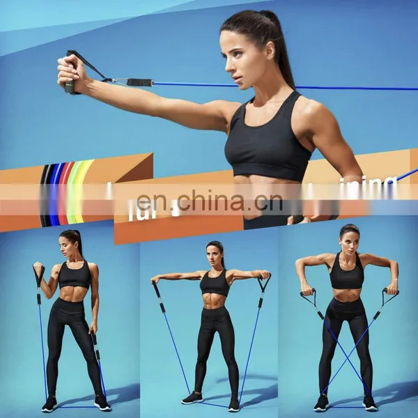 Home Fitness Equipment Resistance Bands Exercise Vitality Elastic Pull Ropes for Indoor Strength Training photo-2