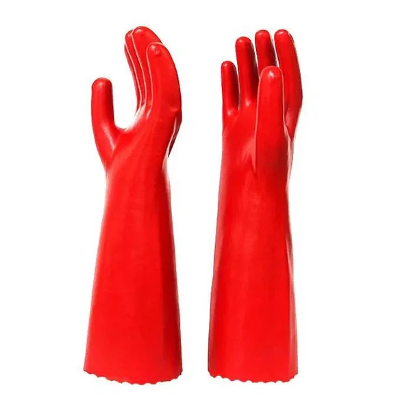 Best Chemical Resistant Long Cuff PVC Coated Gloves