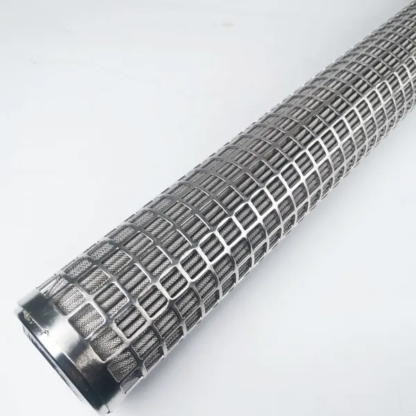 Metal Pleated Sintered Felt Polymer Candle Filter Element Used in Polyester Melt Filtration System photo-2