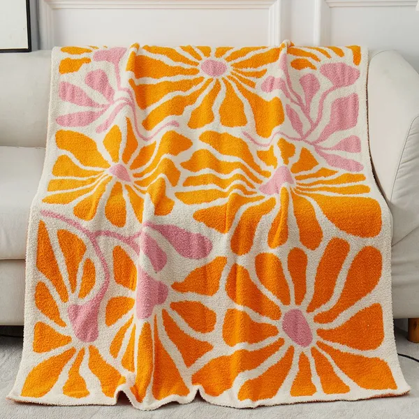 Wholesale Fashion Fleece Soft Flannel Blanket Bowknot Throw Fluffy Fleece Blanket for Sofa Couch and Bed Warm Can Customed Your Design photo-3