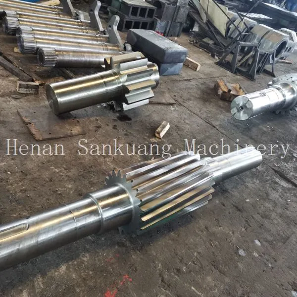 Custom Machined Transmission Gear Shaft Wear Resistant Construction Equipment Parts