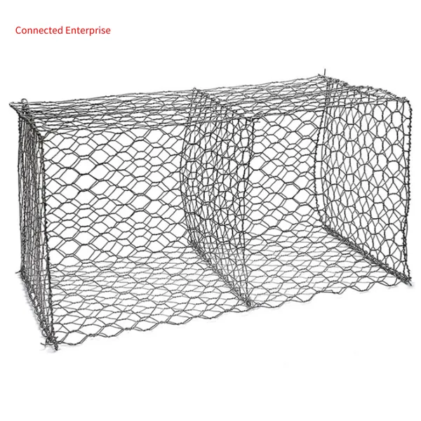 Galvanized Iron Wire Mesh Cages for Water Conservancy Projects, Hot-dip Galvanized 100*120 Iron Wire Mesh Cages for Riverbank Protection and Canal Reinforcement, Lianqi Net Industry photo-3