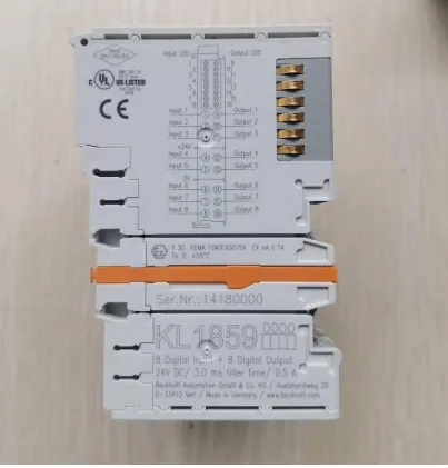 BECKHOFF KL1859 8-Channel Digital Input and 8-Channel Digital Output Bus Terminal 24V DC PLC Module photo-2