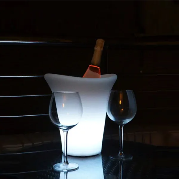 Fashionable Bar Accessory LED Light up Wine Ice Bucket Rechargeable Bar Wine Tray With Led Light Night Club Beverage Tubs photo-2
