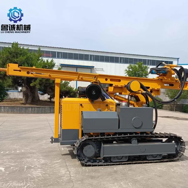 Crawler-type Solar Photovoltaic Pile Drilling Machine, Spiral Ground Pile Drilling Machine, Used for the Construction of Solar Power Stations photo-4