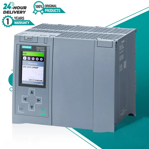 Новый, оригинальный Промграммируемый логический контроллер Siemens 6ES7517-3TP00-0AB0 SIMATIC S7-1500T CPU 1517T-3 PN DP