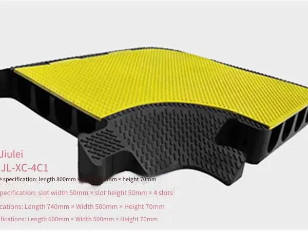 Jiulei Brand Jl-xc-4c1 Road Surface Cable Cover Plate. Dimensions: Length 800mm × Width 500mm × Height 70mm. Inside the Grooves: Groove Width 50mm × Groove Height 50mm × 4 Grooves photo-4