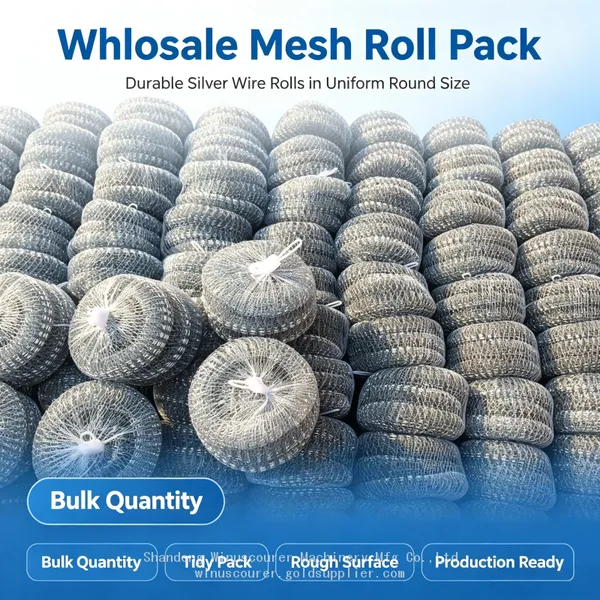 Tightly Woven Galvanized Metal Scourer Ball No Loose Wires Heavy‑Duty Cookware Cleaner Wholesale photo-3