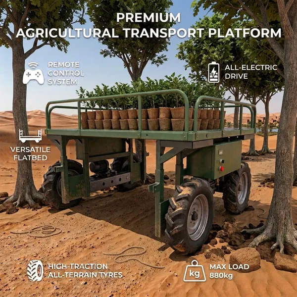 Multi Purpose Wireless Remote Control Transport Platform Heavy Duty Utility Vehicle for Orchard and Garden
