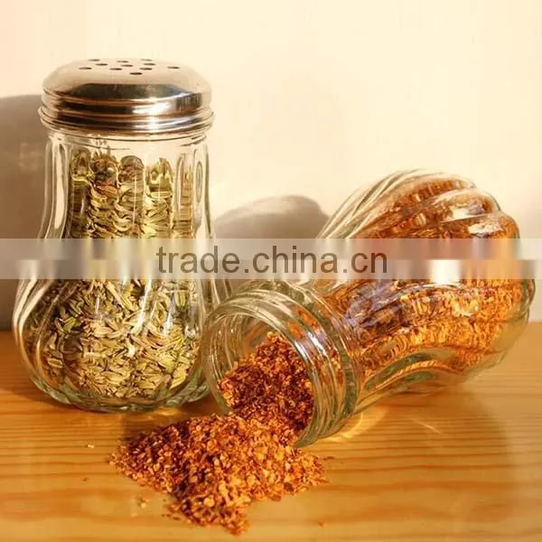 Glass Kitchen Spice Jar Twill Barbecue Sauce Jar Restaurant Shaker Salt and Pepper Shaker photo-2