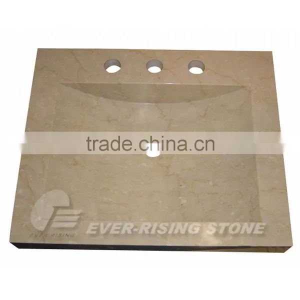 Beige Marble Vanity Sink