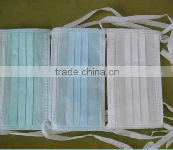 Disposable Non Woven Surgical Face Mask With Round/Flat Tie On photo-2