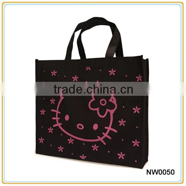 Black Non Woven Promotional Shopping Bag photo-3