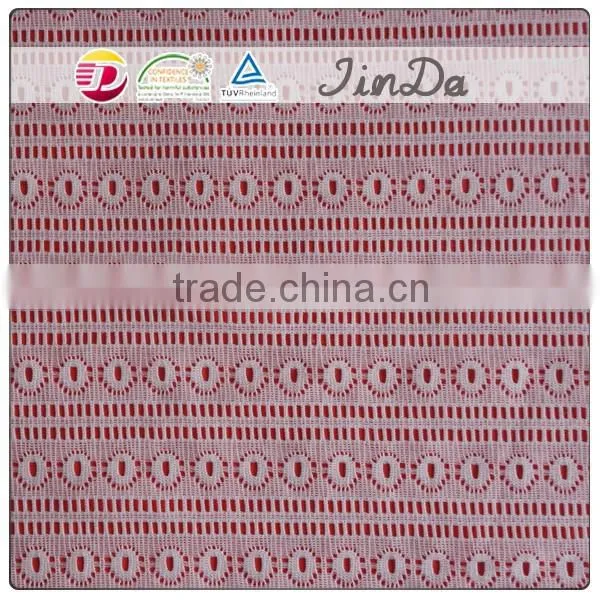 Nylon White Elastic Polish Lace Fabric for Baby Dress photo-3
