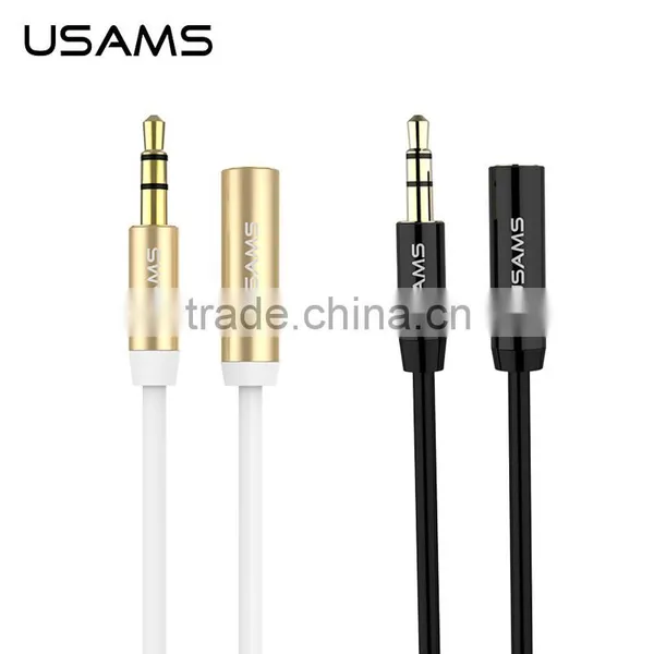 USAMS 3.5mm Jack Female to Male Earphone Headphone Stereo Audio Extension Cable Cord for Computer Speaker Phone 1M MT-5769 photo-3
