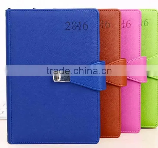 Top Grade Unique Design Leather 2 Year Planner 2016/2017 With Card Slots photo-2