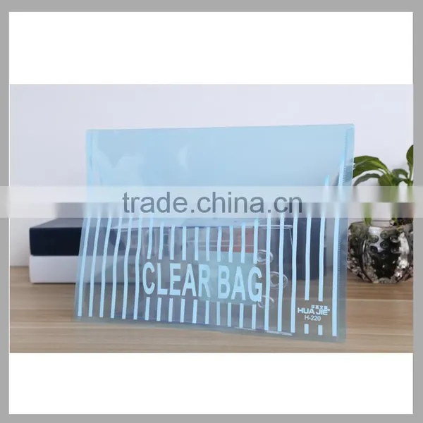 Transparent my Clear Bag PP File Bag Envelope Paper File Folder Document Bag With Button Lock photo-2