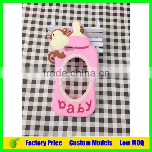 Monkey Baby Feeder Custom Silicone Mobile 3d Phone Case for Iphone 6 6plus Cell Phone Back Cover Case photo-5