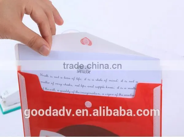 2015 New Arrival Promotional Item Office Stationery Plastic Snap File Folder photo-4