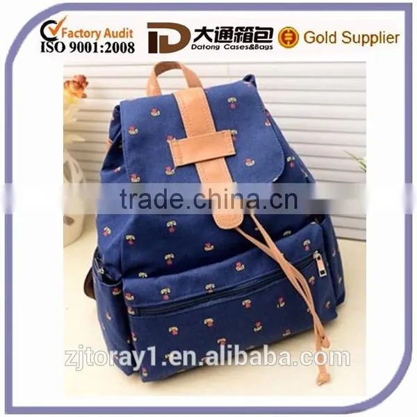 China new style lovely girls school backpack bag