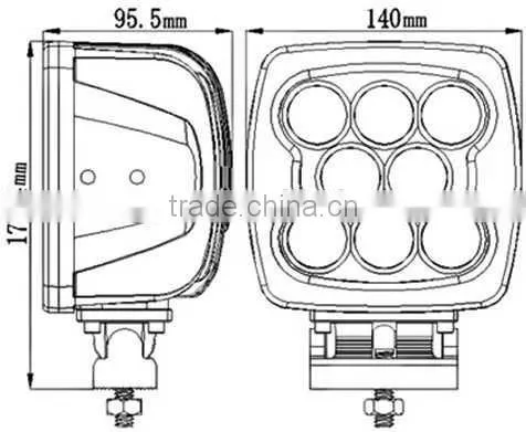 7inch 80w 6000k Ip67 Offroad Led Work Light photo-6