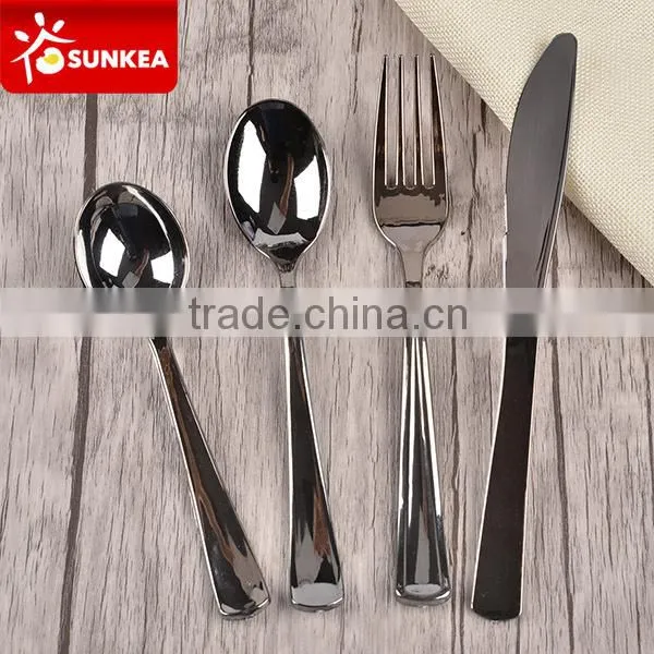 Disposable Plastic Cutlery Set in Silver Finish Quality Choice photo-3