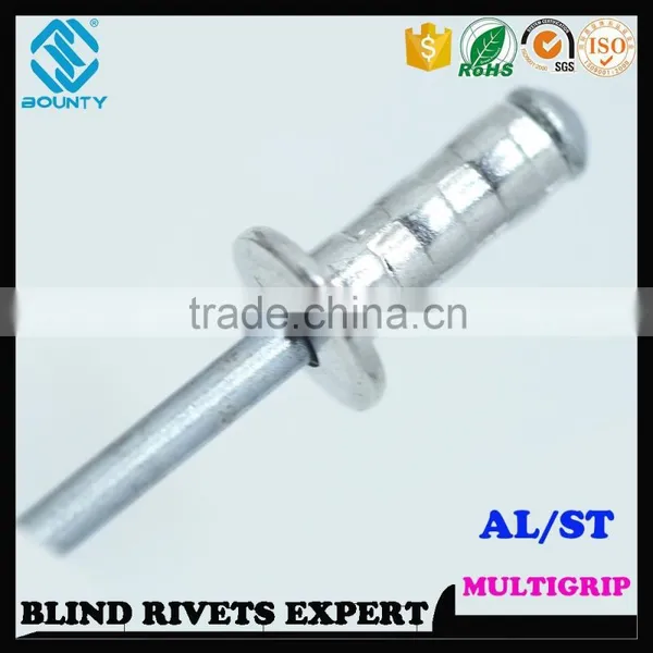 HIGH QUALITY FACTORY DOME HEAD ALUMINUM MULTI GRIP POP RIVETS photo-6