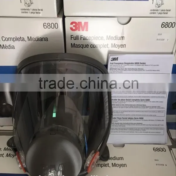 3M 6800 Reusable Full Face Mask Silicone Medium Respirators Mask photo-3