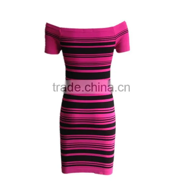 2016 Women Fashion Summer Dress off Shoulder Skirt photo-3