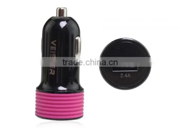 Factory Supply Fastest Car Charger 2.4a Silicon Car Charger for Mobile photo-3