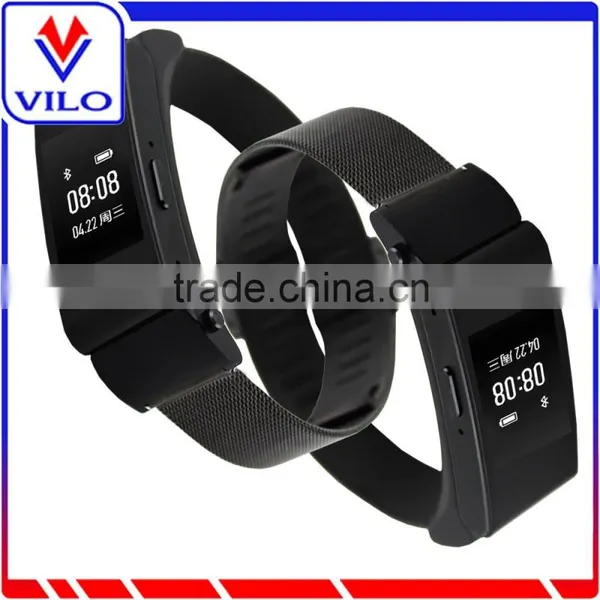 Stainless Steel Replacement Watch Band Strap Fixing For Huawei B2 Talkband Gold Black photo-2