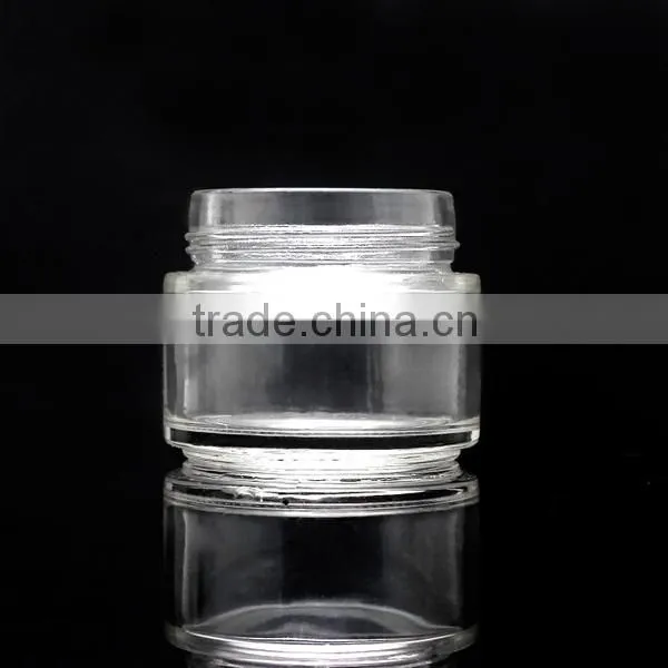 Wholesale Empty 100g Frosted Glass Cosmetic Jar With Cap and Cover Stock photo-6